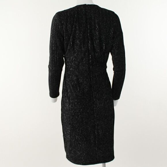 Julia Jordan Puff-Sleeve Sweatshirt Shimmer Dress - Picture 4 of 5